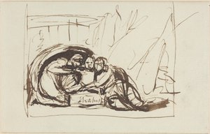 A csecsemő Shakespeare, akit a komédia és a tragédia nevelt fel alkotó: George Romney