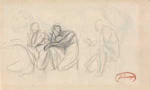 Három térdelő alak alkotó: George Romney