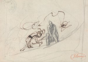 Két ülő alak alkotó: George Romney