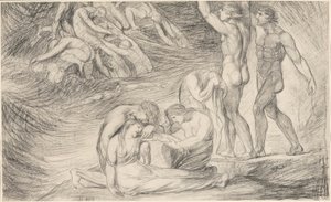Viola túléli a hajótörést Illyria partjainál, a „Tizenkettedik éjszaka” című filmből alkotó: George Romney