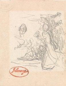 Fiatal hölgy, valószínűleg menekülés közben alkotó: George Romney