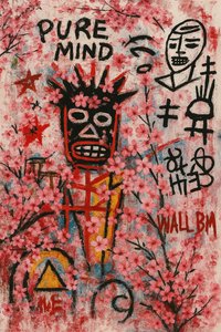 Gyógyító szemek, 2025 (akril, vászon) alkotó: George Rosaly