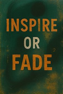 INSPIRE OR FADE, 2025 (akril, vászon) alkotó: George Rosaly