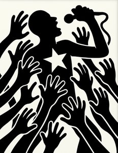 Rise Against the Pull, 2025 (akril, vászon) alkotó: George Rosaly