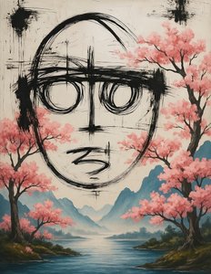 Töretlen tavasz, 2025 (akril, vászon) alkotó: George Rosaly