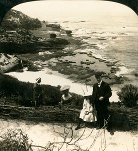 Apály at the Back Beach, Sorrento, Victoria, Ausztrália, c1909.