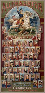 The Great Generals sorozat Allen & Ginter Cigarettes Brands számára, 1885 alkotó: George S. Harris