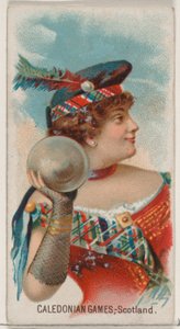 Caledonian Games, Skócia, a Holidays N80 sorozatból, Duke márkájú cigarettákhoz, 1890., 1890.