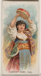 Harvest Home, Olaszország, a Holidays N80 sorozatból Duke márkájú cigarettákhoz, 1890., 1890.