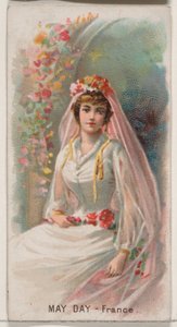 May Day, Franciaország, a Holidays N80 sorozatból Duke márkájú cigarettákhoz, 1890., 1890.