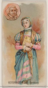 Reformation Day, Németország, a Holidays N80 sorozatból a Duke márkájú cigarettákhoz, 1890., 1890.