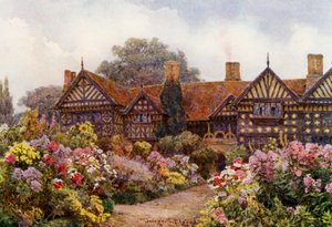 Speke Hall, Lancashire (színes litográfia) alkotó: George Samuel Elgood