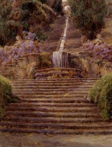 A Cascade, Villa Cicogna alkotó: George Samuel Elgood