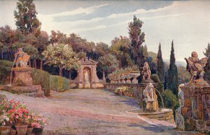 Felső terasz, Villa Imperiale, Genova, 1900