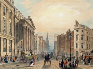 Cheapside felé néző kastély, Thomas Picken (megh. 1870) metszete, kiadója Ackermann 1851 alkotó: George Shepherd