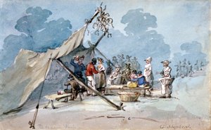 A Peckham Fair látogatóinak képe, London, c1820 alkotó: George Shepherd