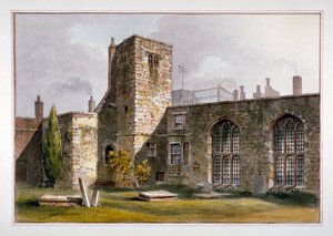 Kilátás a Savoy-kápolnára, Savoy-palota, Westminster, 1819 alkotó: George Shepherd