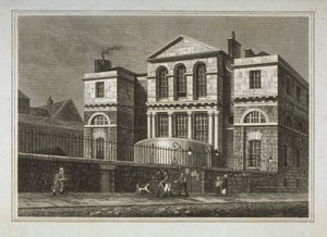 Kilátás a Sessions House-ra, Old Bailey, 1812 alkotó: George Shepherd