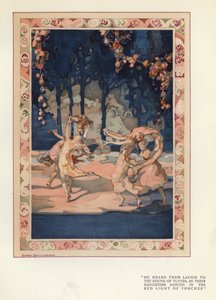 Illusztráció A boldog képmutatóhoz, Max Beerbohm (színes litó) alkotó: George Sheringham