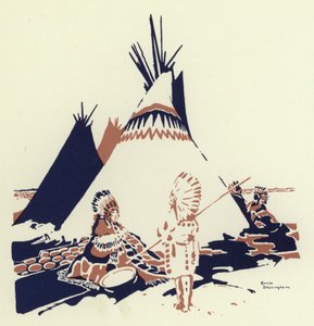 Így aztán sorsot húztak, hogy ki keresse őt az erdőben (színes litho) alkotó: George Sheringham