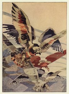 A nagy sas csinálta neki a szelet (színes litho) alkotó: George Sheringham