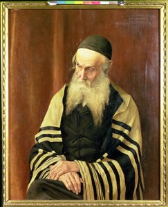 Egy askenázi jeruzsálemi rabbi alkotó: George Sherwood Hunter