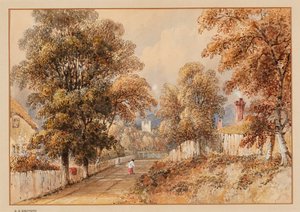 East Stratton (akvarell) alkotó: George Sidney Shepherd