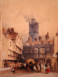 St. Giles, Cripplegate (akvarell papíron) alkotó: George Sidney Shepherd