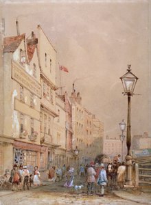 Kilátás a Smithfield Marketre, London City, 1844.