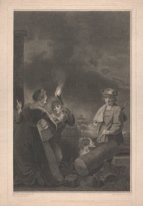 A kápolna nyugati ablaka, New College Oxford: Pásztorfiú és kutya, Születési ablak rész
