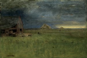The Lonely Farm, Nantucket, 1892 alkotó: George Snr. Inness