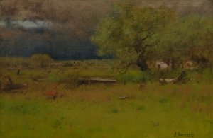 Elvonuló vihar 1892 (Olaj, vászon) alkotó: George Snr. Inness