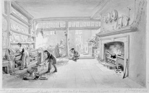 Mr. Sander kávézó- és étkezőházának konyhája, Newgate Street, 1828