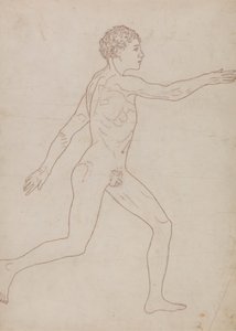 Emberalak, oldalnézet (Vázlatos tanulmány a VIII. táblázat hátoldalán) alkotó: George Stubbs
