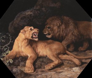 Oroszlán és Oroszlánné alkotó: George Stubbs