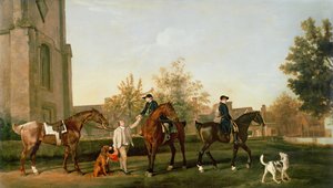Lord Torrington vadászszolgái elindulnak Southillből, Bedfordshire-ből, 1765-8.