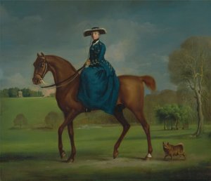 Coningsby grófnője a Charlton Hunt jelmezében alkotó: George Stubbs