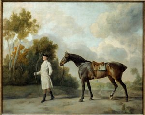 Assheton, Curzon első vikomt és Mare Maria festménye, George Stubbs (1724-1806) portréja V. 1x1,28 m alkotó: George Stubbs