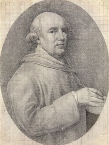 Tanulmány egy önarckép zománcozáshoz alkotó: George Stubbs