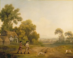 Két úriember forgatni megy (olaj, vászon) alkotó: George Stubbs