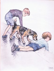 Horgászat, a rakpartról, a Collins által kiadott Mudlarks-ból