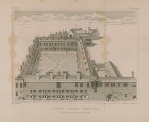 A Gresham College légi felvétele alkotó: George Vertue