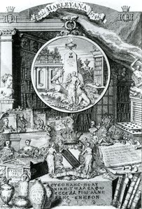 Lord Harley könyvtáblája, 1741 alkotó: George Vertue