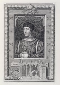Henrik (1421-71) angol király 1421-66 és 1470-71, a Kensington-palotában készült portré után, a művész által metszett alkotó: George Vertue
