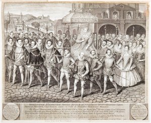 I. Erzsébet királynő királyi körmenete, 1580 1744 alkotó: George Vertue