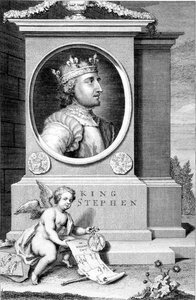 István (kb.1097-1154) Anglia királya, a művész által metszett (metszet) alkotó: George Vertue