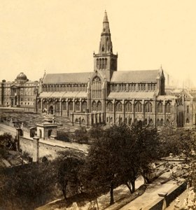 Glasgow-i katedrális – Délkeletről, 19. század közepe-vége, 1912 körül.