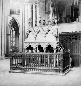 Walter de Grey emlékműve, York Minster, York, North Yorkshire, XX. század eleje.