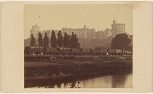 Windsor kastélya, a Temze felől nézve alkotó: George Washington Wilson