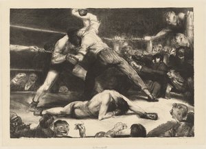 Kiütés, 1921. alkotó: George Wesley Bellows